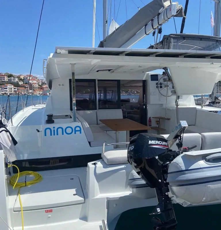 Ninoa, a Fountaine Pajot Isla 40 catamaran at Općina Rogoznica, Croatia