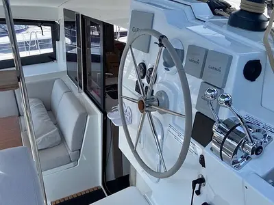 Salon of Ninoa, a Fountaine Pajot Isla 40 catamaran at Općina Rogoznica, Croatia