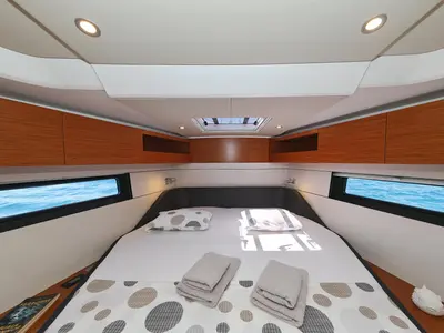 Cabin on Stargirl - OW, a Hanse 460 sailboat at Grad Kaštela, Croatia