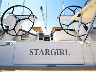 Salon of Stargirl - OW, a Hanse 460 sailboat at Kaštela, Croatia
