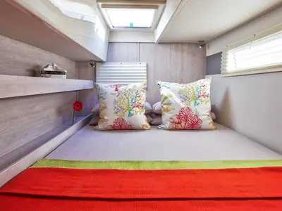 Cabin on Moorings 4000/3 Club, a Leopard 40 catamaran at Općina Marina, Croatia
