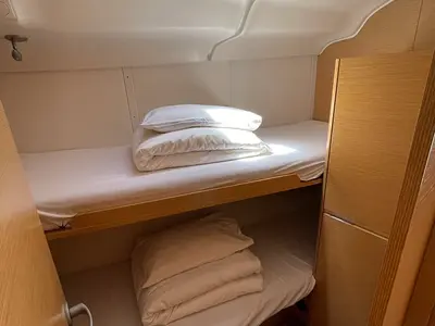 Cabin on Sagitta, a Elan 444 Impression sailboat at Sukošan, Croatia