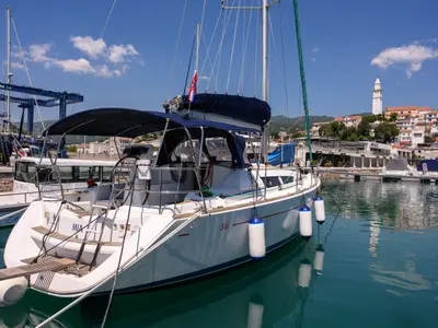 Mia, a Jeanneau Sun Odyssey 36i sailboat at Novi Vinodolski, Croatia