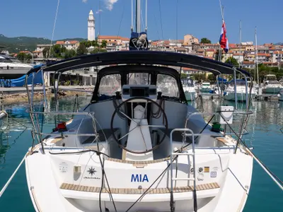 Mia, a Jeanneau Sun Odyssey 36i sailboat at Novi Vinodolski, Croatia