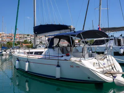 Mia, a Jeanneau Sun Odyssey 36i sailboat at Novi Vinodolski, Croatia
