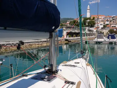 Mia, a Jeanneau Sun Odyssey 36i sailboat at Novi Vinodolski, Croatia