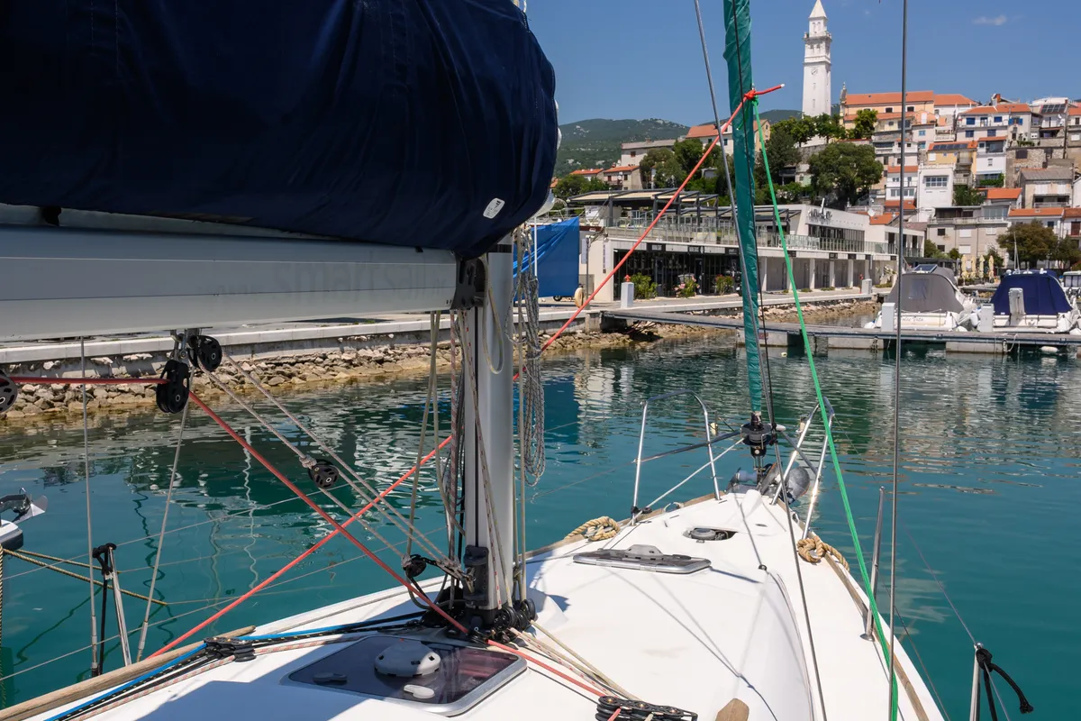 Mia, a Jeanneau Sun Odyssey 36i sailboat at Novi Vinodolski, Croatia