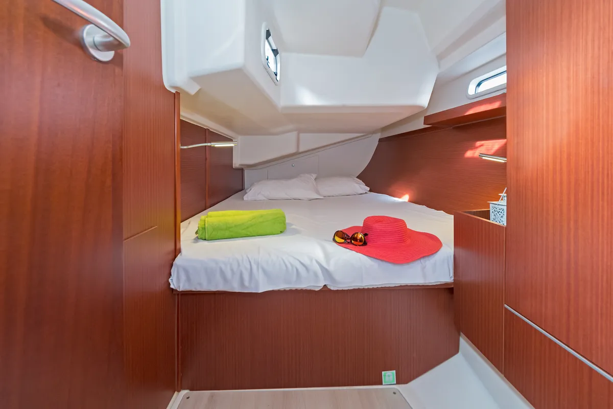 Cabin on Kuro Siwo, a Hanse 415 sailboat at Municipal Unit of Rhodes, Greece