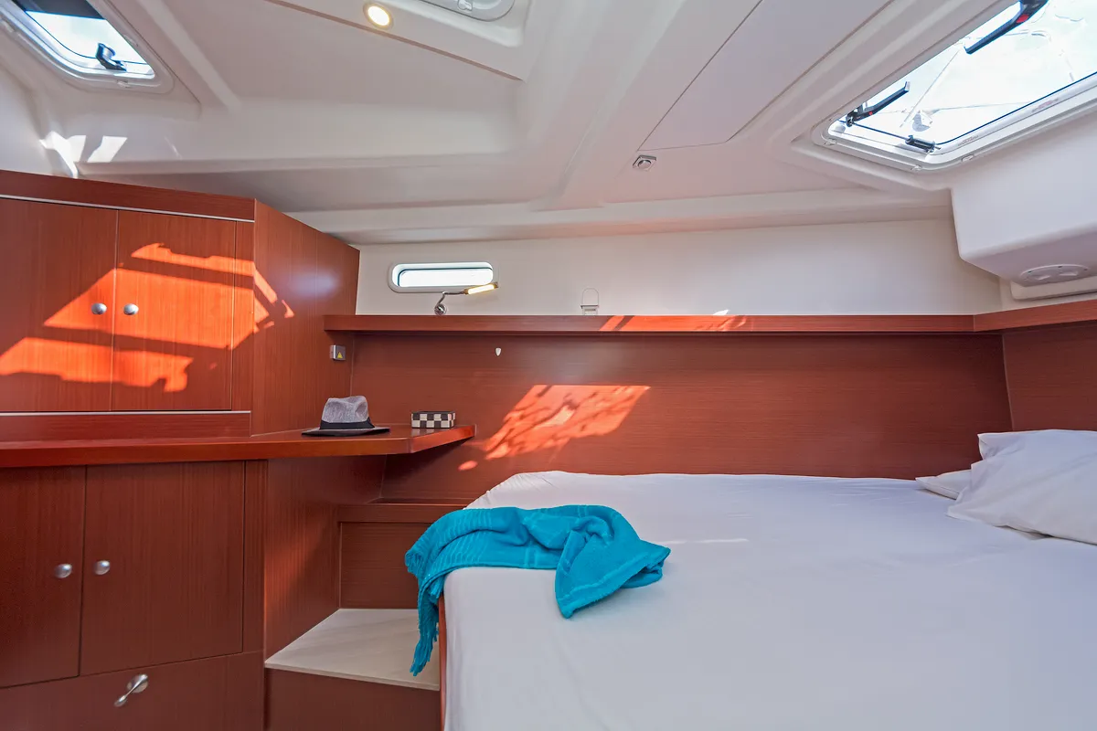 Cabin on Kuro Siwo, a Hanse 415 sailboat at Municipal Unit of Rhodes, Greece