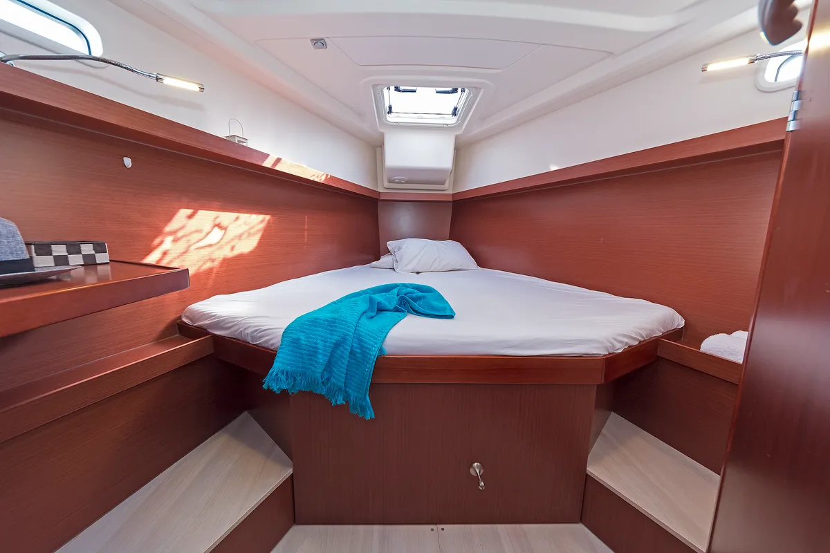 Cabin on Kuro Siwo, a Hanse 415 sailboat at Municipal Unit of Rhodes, Greece