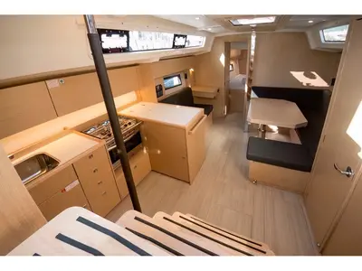 Salon of Comfort, a Bavaria 38 sailboat at Cogolin, France