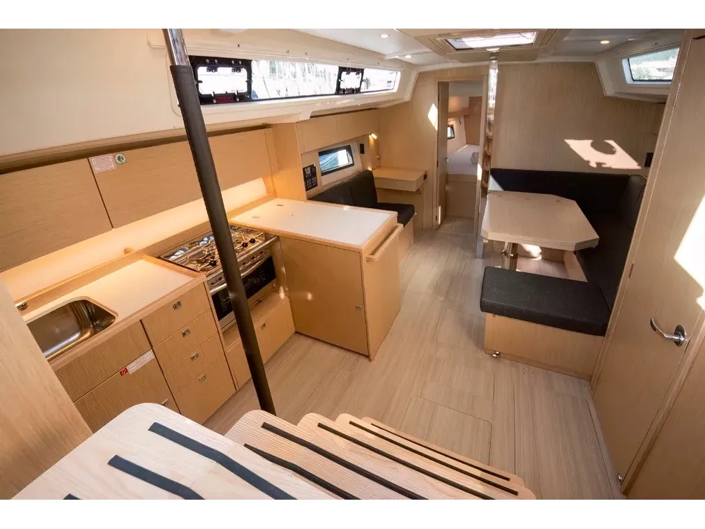 Salon of Comfort, a Bavaria 38 sailboat at Cogolin, France
