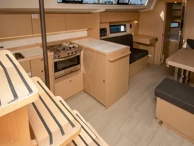 Galley of Comfort, a Bavaria 38 sailboat at Cogolin, France