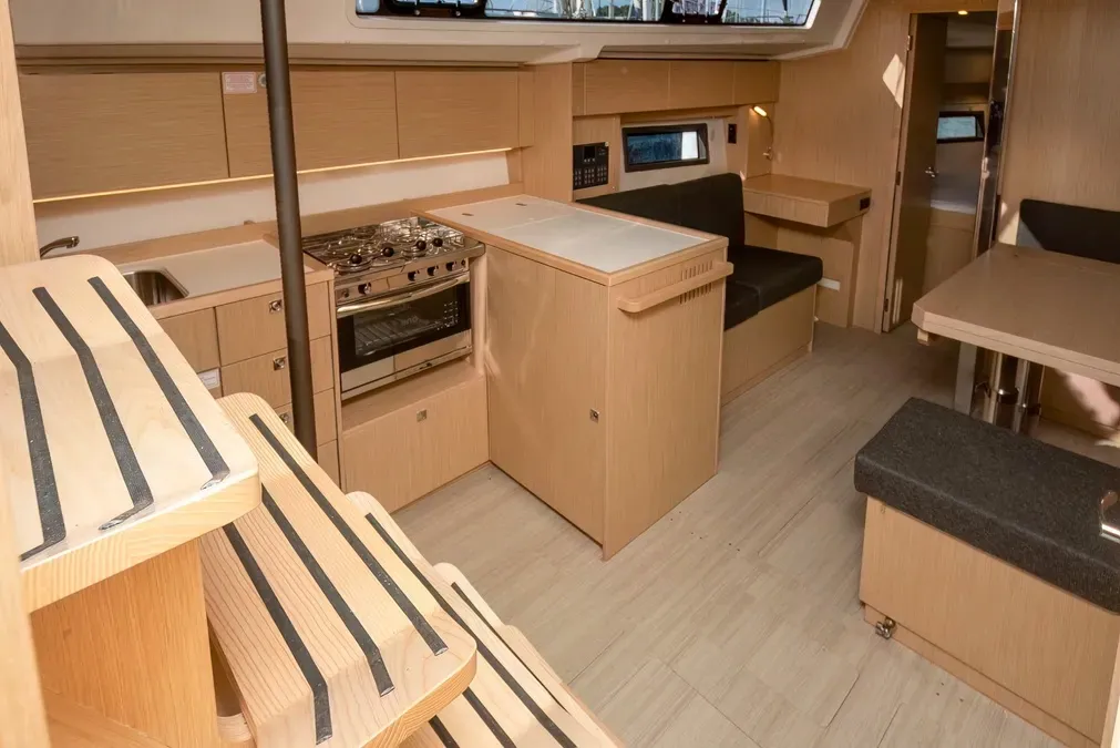 Galley of Comfort, a Bavaria 38 sailboat at Cogolin, France