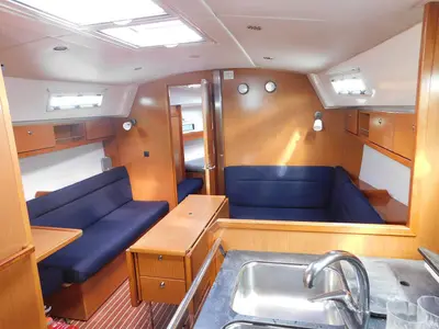Galley of Ifigenia, a Bavaria Cruiser 36 sailboat at Kontokali, Greece