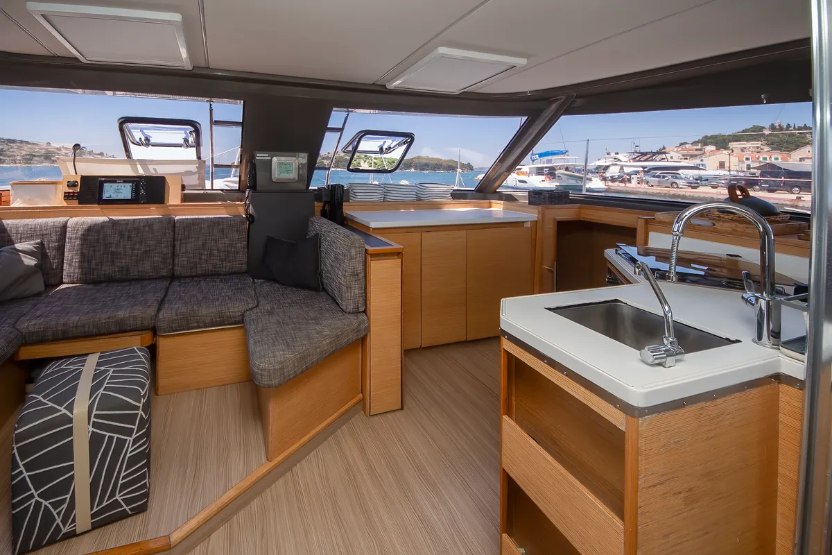 Whale Symphony, a Bavaria Nautitech 40 open NEW catamaran at Tribunj, Croatia