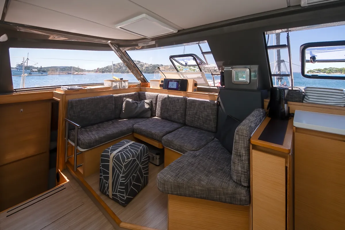 Whale Symphony, a Bavaria Nautitech 40 open NEW catamaran at Tribunj, Croatia