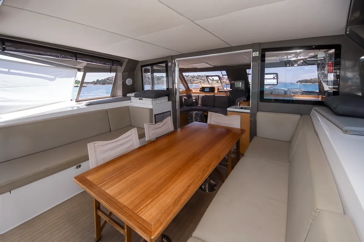Whale Symphony, a Bavaria Nautitech 40 open NEW catamaran at Tribunj, Croatia