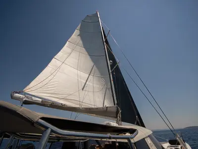 Whale Symphony, a Bavaria Nautitech 40 open NEW catamaran at Tribunj, Croatia