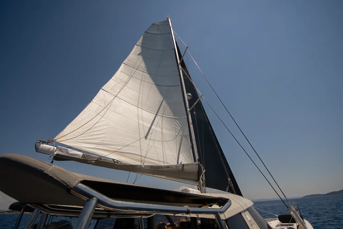 Whale Symphony, a Bavaria Nautitech 40 open NEW catamaran at Tribunj, Croatia