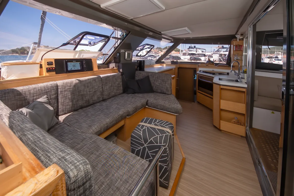 Whale Symphony, a Bavaria Nautitech 40 open NEW catamaran at Tribunj, Croatia