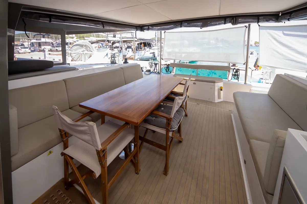 Whale Symphony, a Bavaria Nautitech 40 open NEW catamaran at Tribunj, Croatia