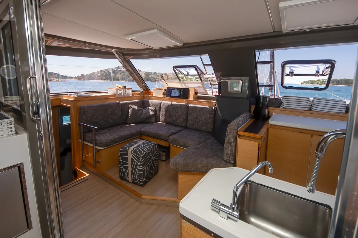Whale Symphony, a Bavaria Nautitech 40 open NEW catamaran at Tribunj, Croatia