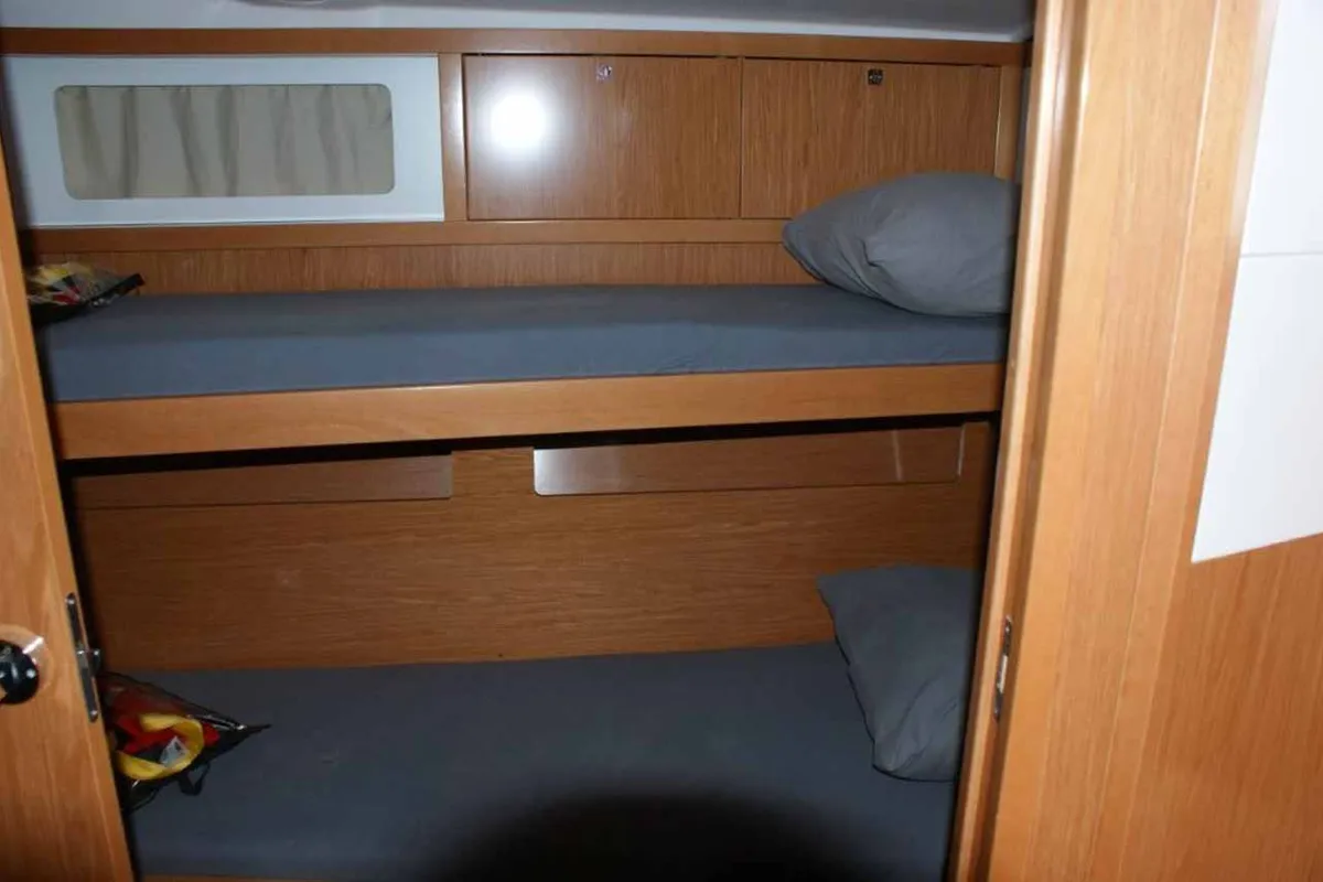 Cabin on Waypoint I, a Beneteau Sense 50 sailboat at Jezera, Croatia