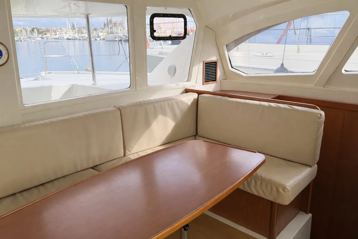 Head on Portals Vells, a Leopard 44 catamaran at Palma de Mallorca, Spain
