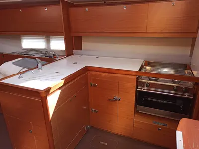 Galley of Esko (ex Manca), a Dufour 390 GL sailboat at Grad Pula, Croatia