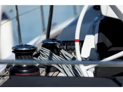 Calliope, a Beneteau Oceanis 46.1 sailboat at Rosignano Solvay, Italy