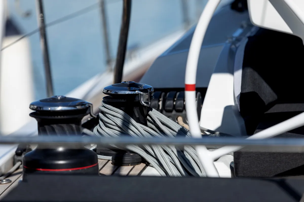Calliope, a Beneteau Oceanis 46.1 sailboat at Rosignano Solvay, Italy