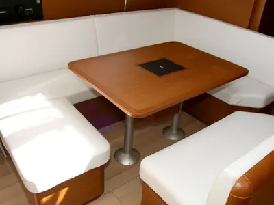 Cabin on Vencel, a Jeanneau Sun Odyssey 479 sailboat at Grad Pula, Croatia