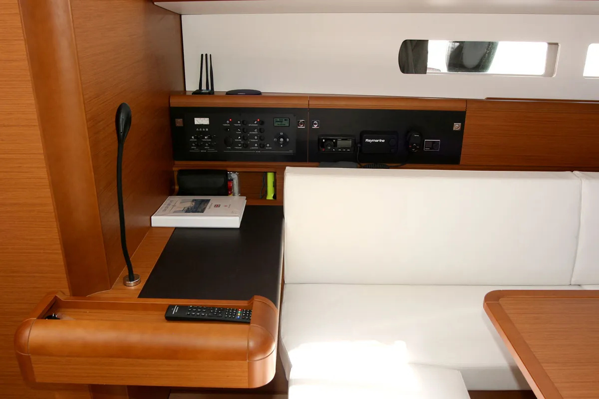 Cabin on Vencel, a Jeanneau Sun Odyssey 479 sailboat at Grad Pula, Croatia