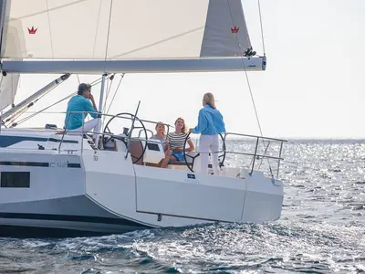 ABBIE, a Bavaria C42 sailboat at Kontokali, Greece
