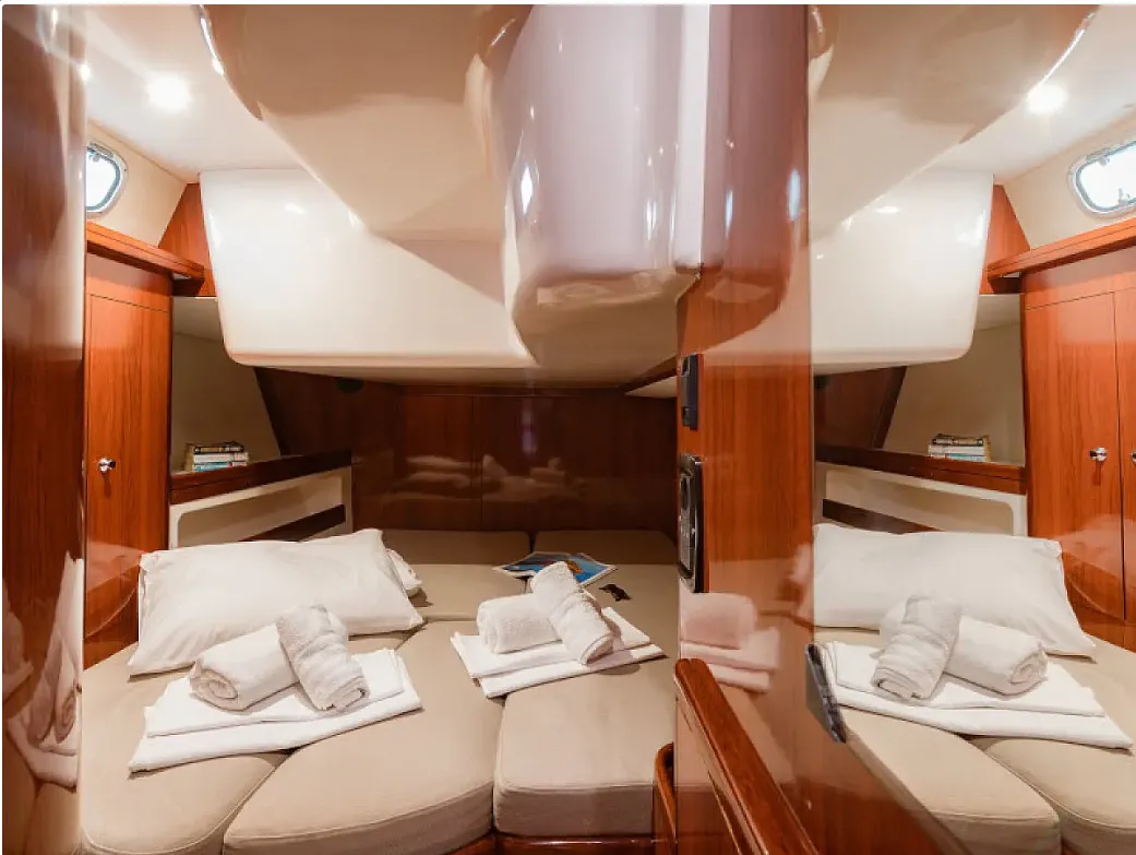 Cabin on Christianna VIII, a Ocean Star 60.1 sailboat at Athens, Greece