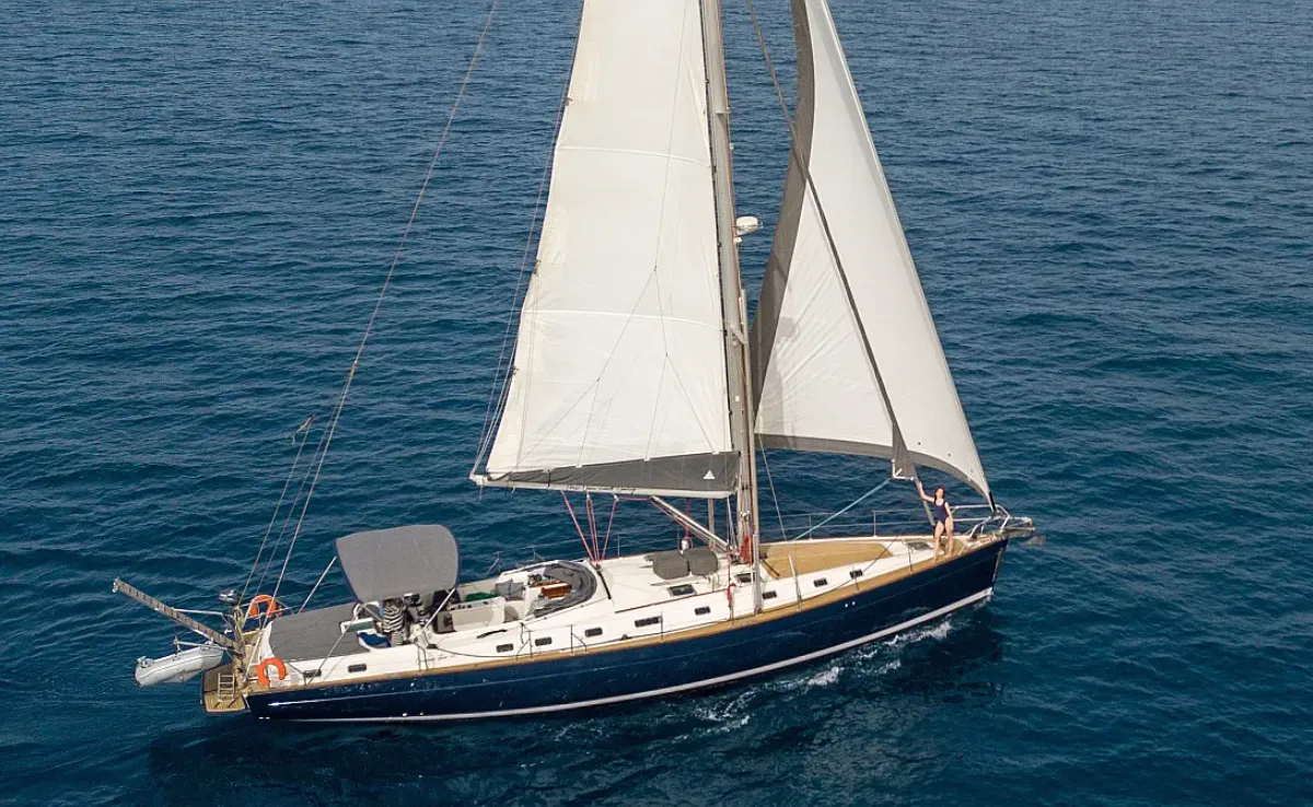 Exterior view of Christianna VIII, a Ocean Star 60.1 sailboat at Athens, Greece