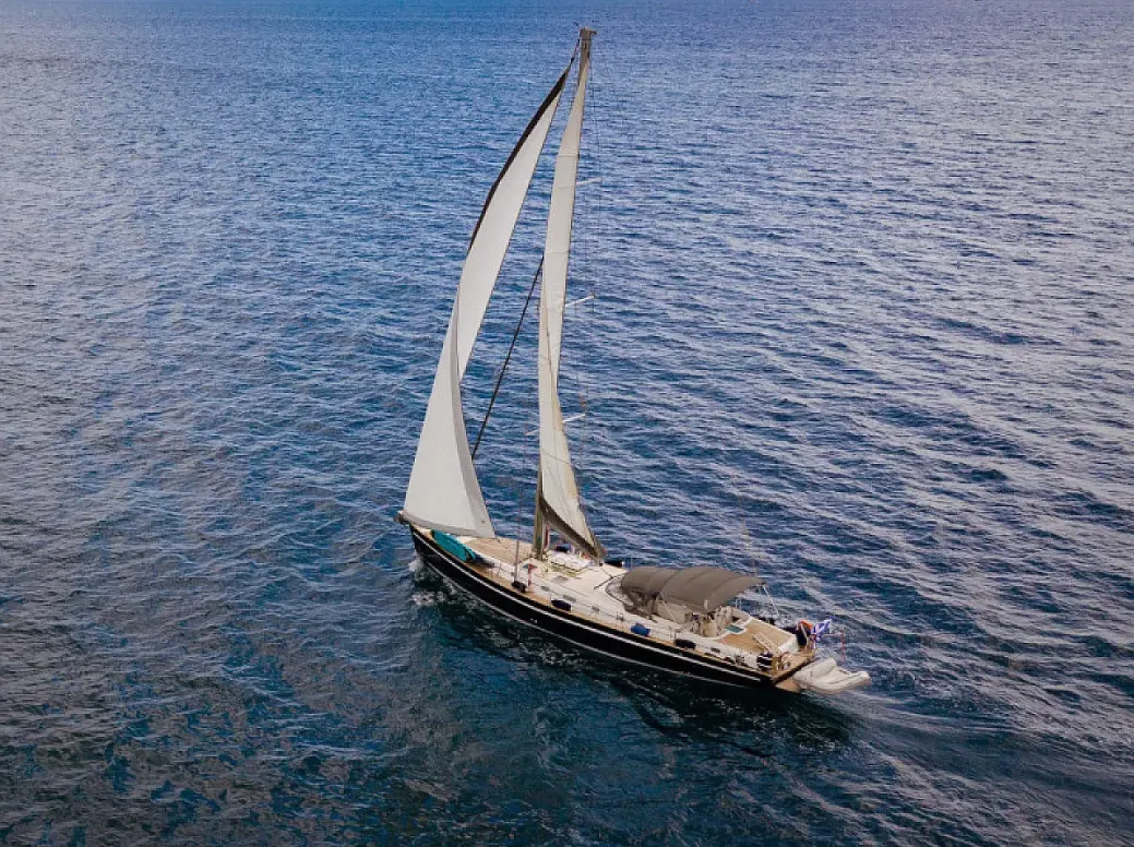 Exterior view of Christianna VIII, a Ocean Star 60.1 sailboat at Athens, Greece