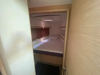Cabin on Elia, a Fountaine Pajot Isla 40 catamaran at Municipal Unit of Lefkada, Greece