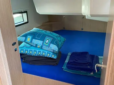 Cabin on Seawave, a Bavaria C42 sailboat at Općina Vrsar, Croatia