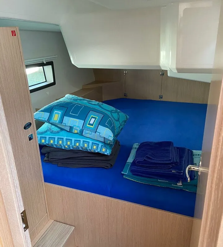 Cabin on Seawave, a Bavaria C42 sailboat at Općina Vrsar, Croatia