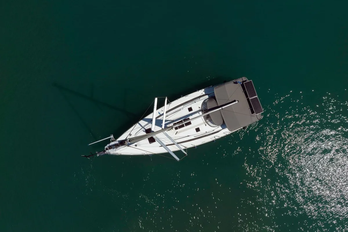 Aiolos, a Bavaria Cruiser 46 Style sailboat at Municipal Unit of Lefkada, Greece