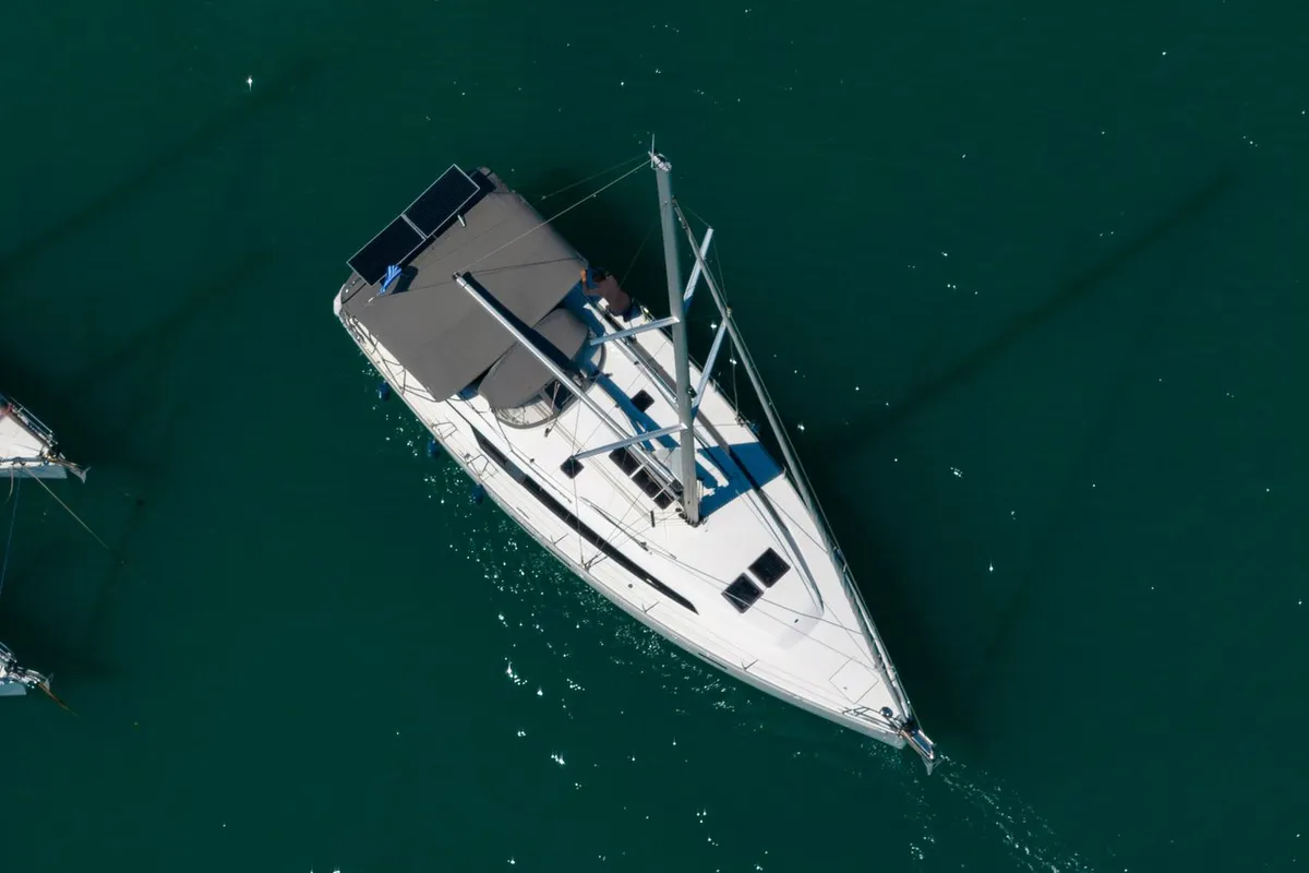 Aiolos, a Bavaria Cruiser 46 Style sailboat at Municipal Unit of Lefkada, Greece