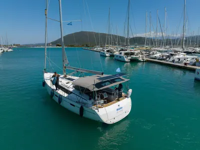 Aiolos, a Bavaria Cruiser 46 Style sailboat at Municipal Unit of Lefkada, Greece