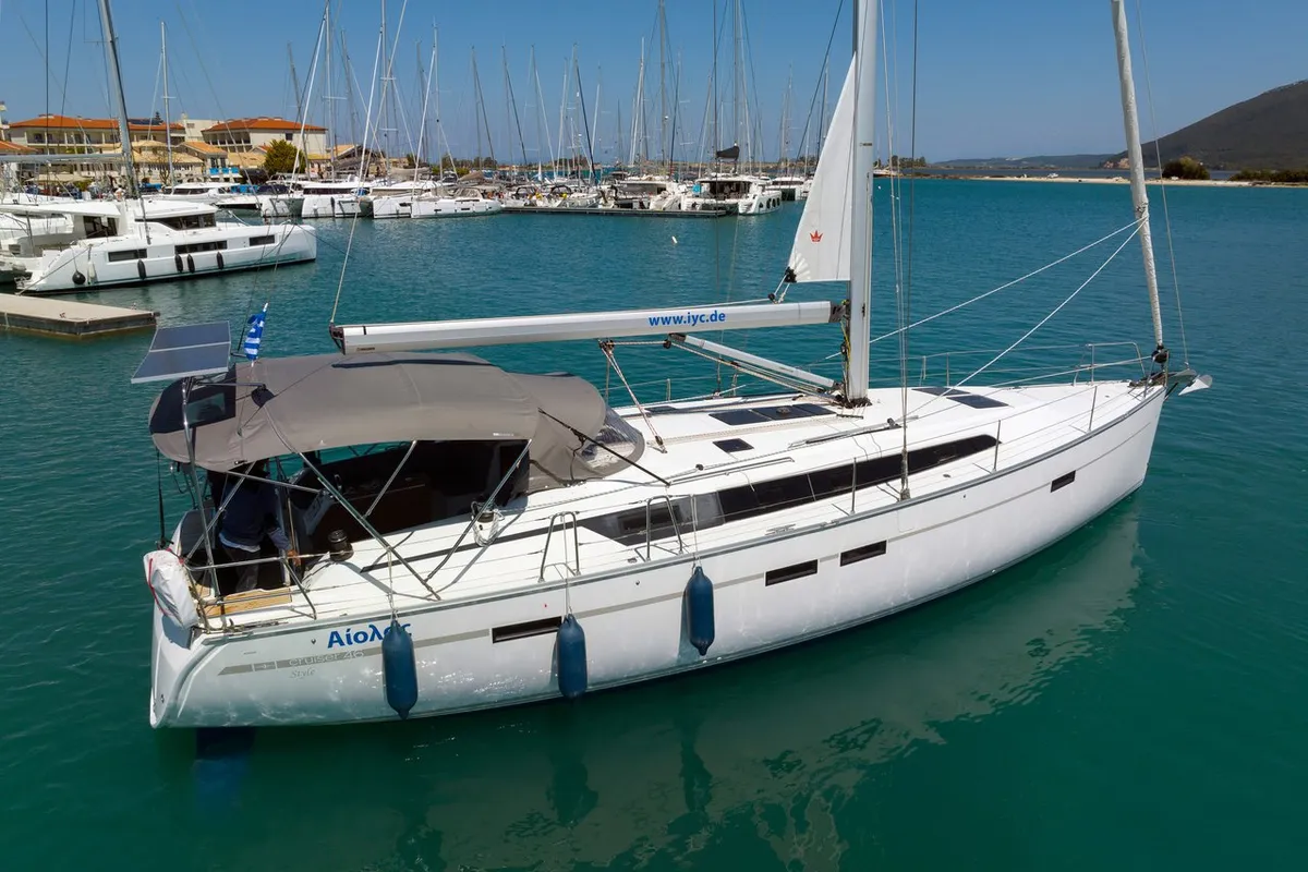Aiolos, a Bavaria Cruiser 46 Style sailboat at Municipal Unit of Lefkada, Greece