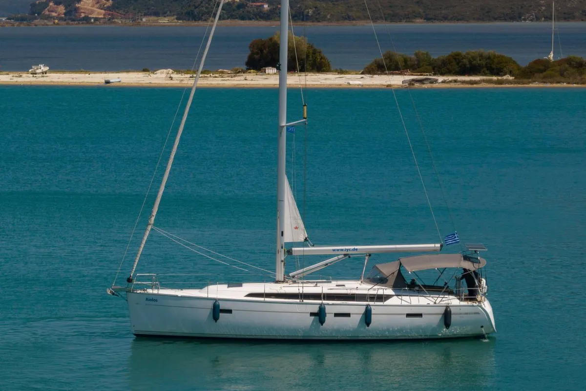 Aiolos, a Bavaria Cruiser 46 Style sailboat at Municipal Unit of Lefkada, Greece