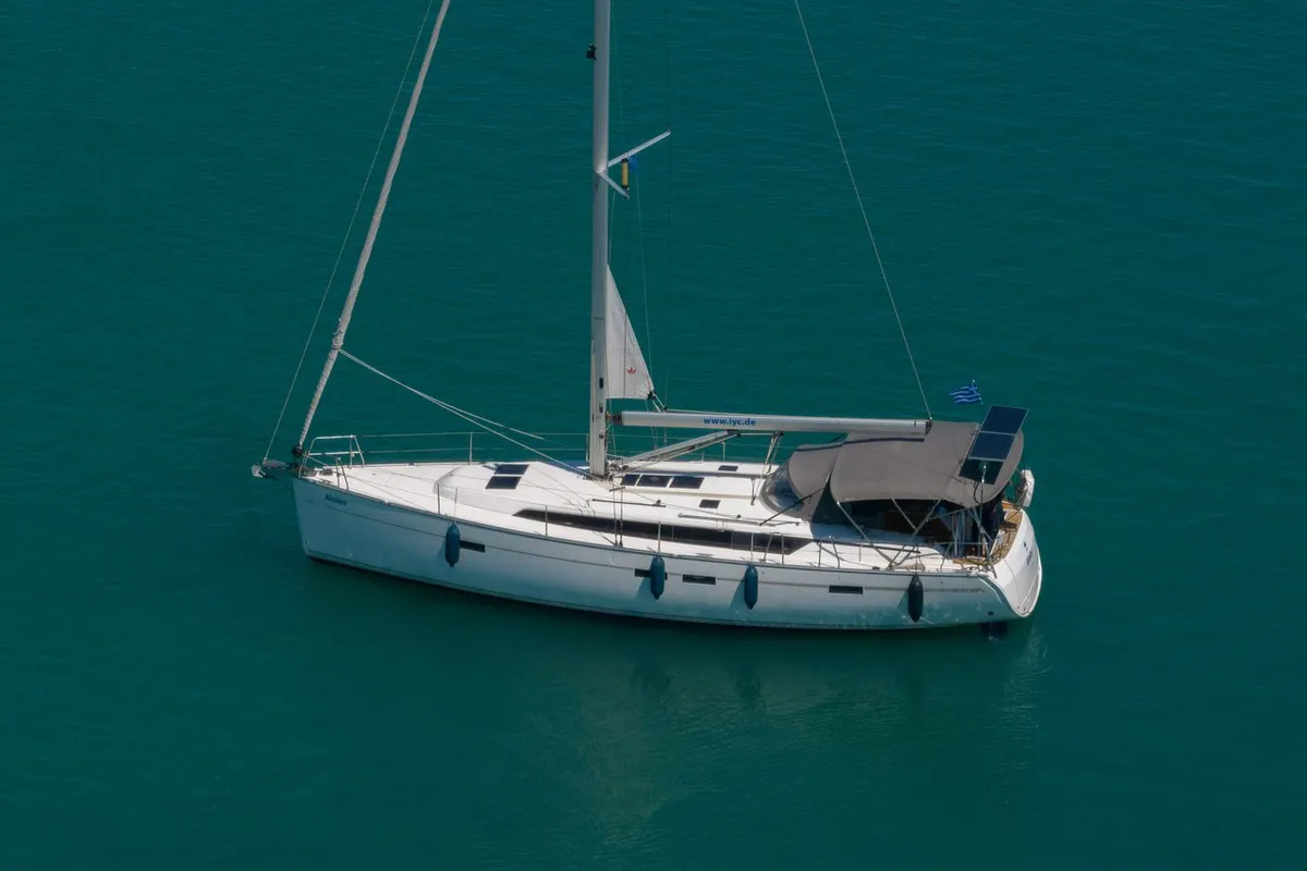 Aiolos, a Bavaria Cruiser 46 Style sailboat at Municipal Unit of Lefkada, Greece