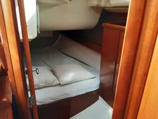 Cabin on Trinquette, a Dufour 425 GL sailboat at Toulon, France