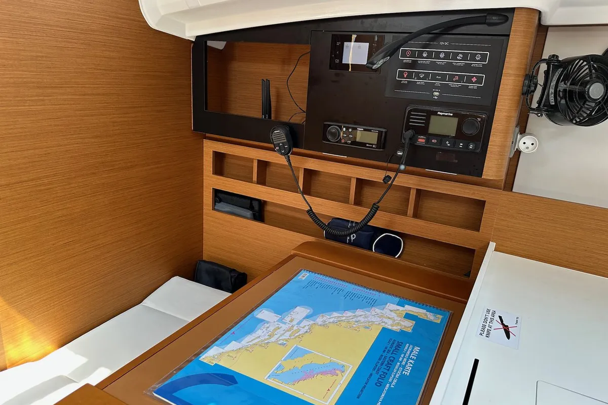 Cabin on Wind Kiss, a Jeanneau Sun Odyssey 410 sailboat at Dubrovnik, Croatia