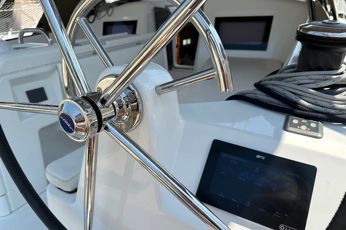 Cabin on Wind Kiss, a Jeanneau Sun Odyssey 410 sailboat at Dubrovnik, Croatia